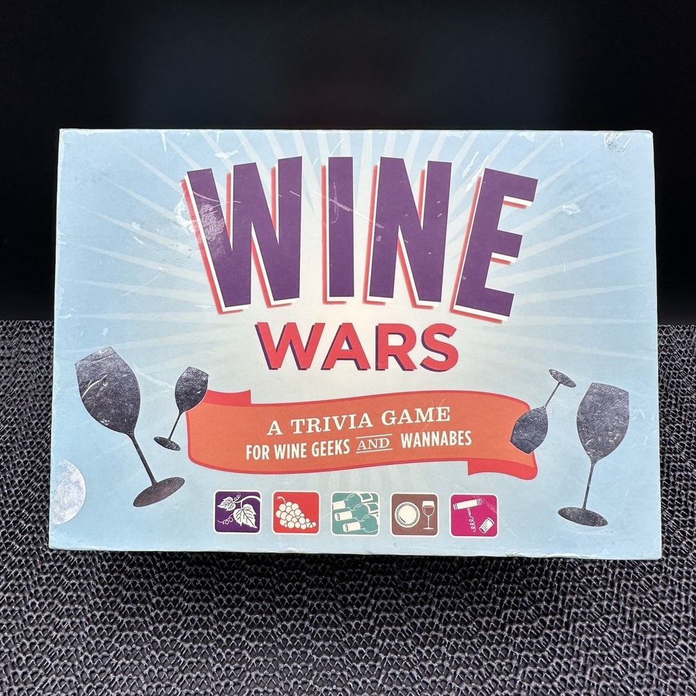 Wine Wars Trivia Game Geeks And Wanabee Adult Party Game Preowned